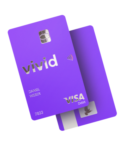 VISA-Debitkarte aus Metall